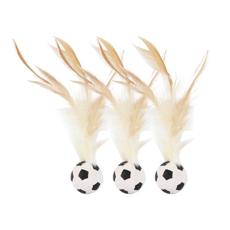 Elastic Feather Cat Toy: Self-Play Interactive Boredom Relief Shuttlecock Ball