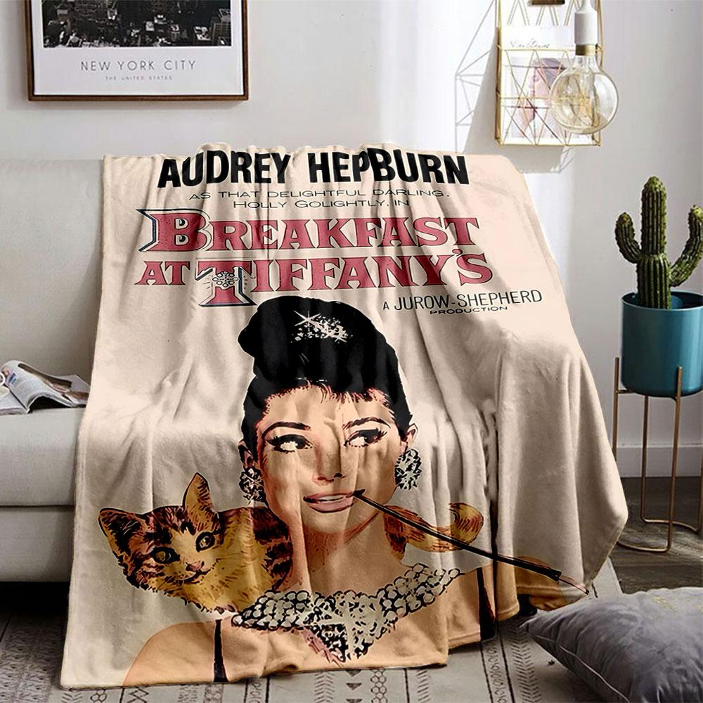 Breakfast at Tiffany's Art Blanket for all seasons blanket lunch break throw gift