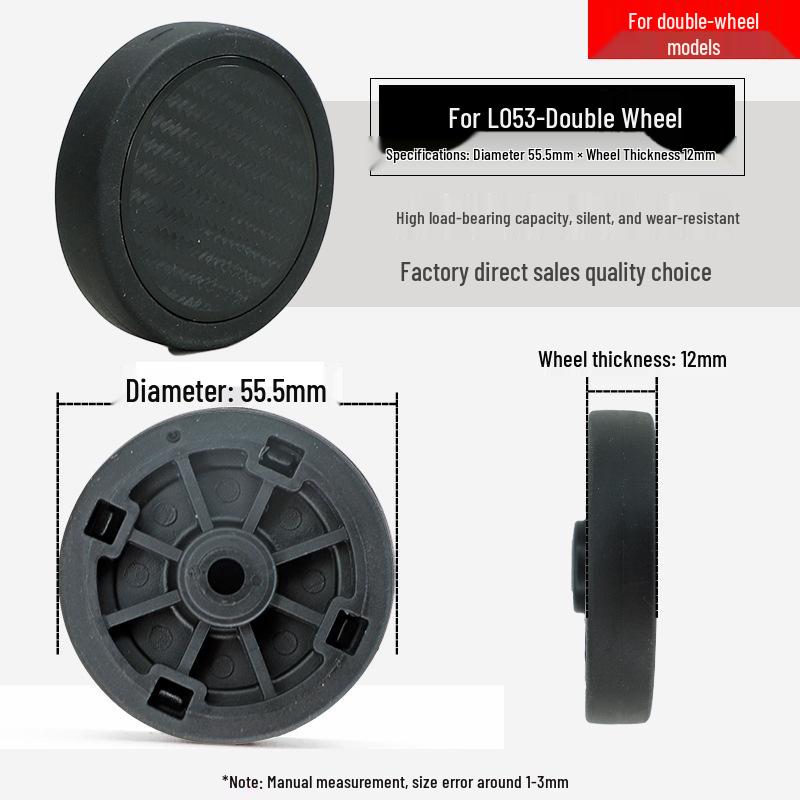 Universal Telescopic Luggage Wheels & Leather Case Replacement Rollers with Password Lock.