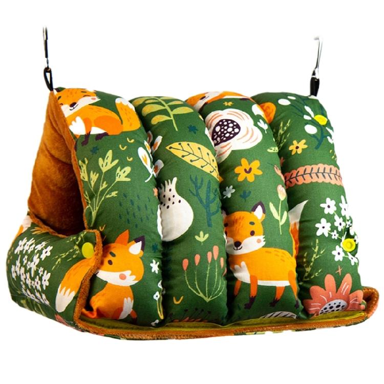 Fashion Pet Bird Parrot Cages Windproof Hammock Hut Tent Bed Hanging Cave
