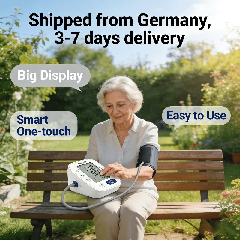 

Comfortable Grip, Clear Vision: EU-Approved Blood Pressure Monitor for Home Use білий