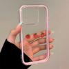 Cute Tomato Pattern Phone Case For iPhone 11 12 13 14 15 16 17 Pro Max Plus 17 Air 2 In 1 Candy Color Clear Silicone Soft Cover