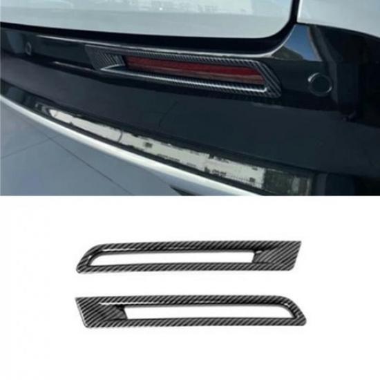 Carbon Fiber Rear Fog Lamp Bumper Light Cover Trim For Toyota Sienna 2021-2023