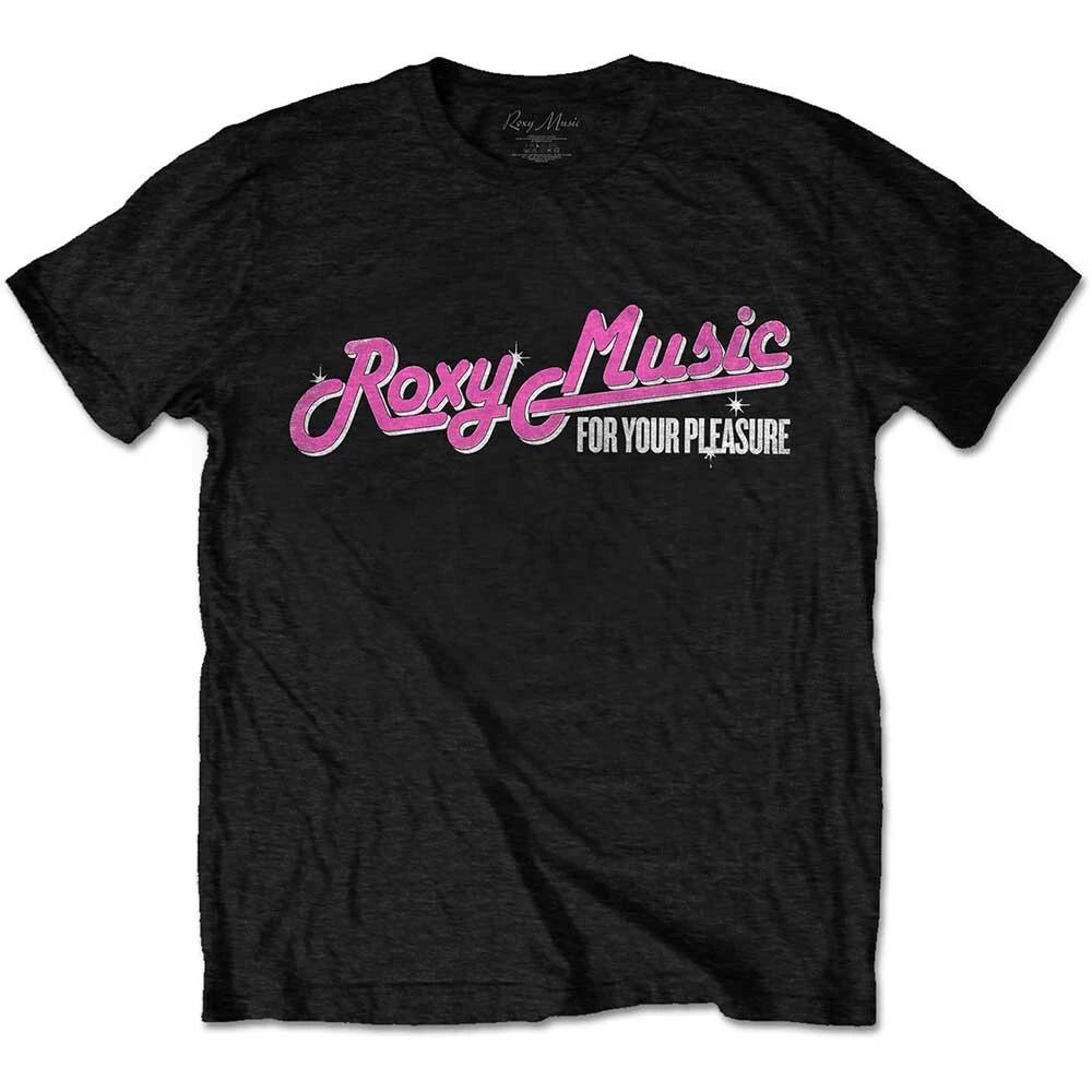 Roxy Music - For Your Pleasure Tour with Backprint - Black t-shirt XXL