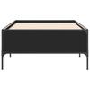 Bed Frame Black 90 x 200 cm Particleboard and Metal
