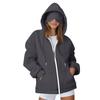 Women's And Men's Fashion Casual Sweatshirt Loose Zipper Cardigan Long Sleeve Hooded Jacket