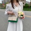 Spring Foreign Style Bag Women's 2025 New Weaving Simple Fashion Korean Version Texture Chain Trend Messenger Small Square Bag