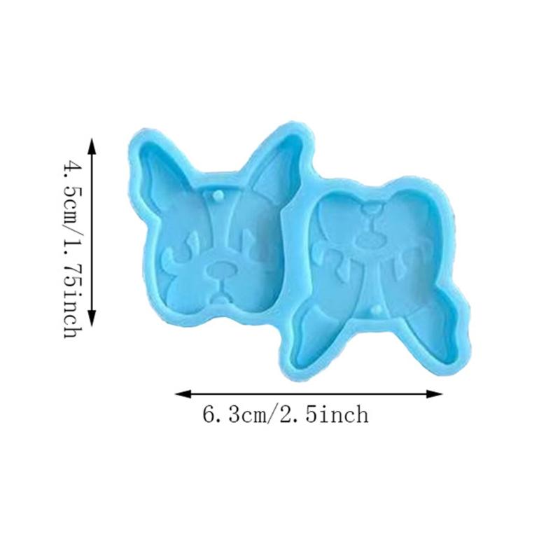 Shiny Cats Fish Rabbit Earrings Mould Silicone Epoxy Resin Molds DIY Earrings Jewelry Making Keychain Jewelry Tools