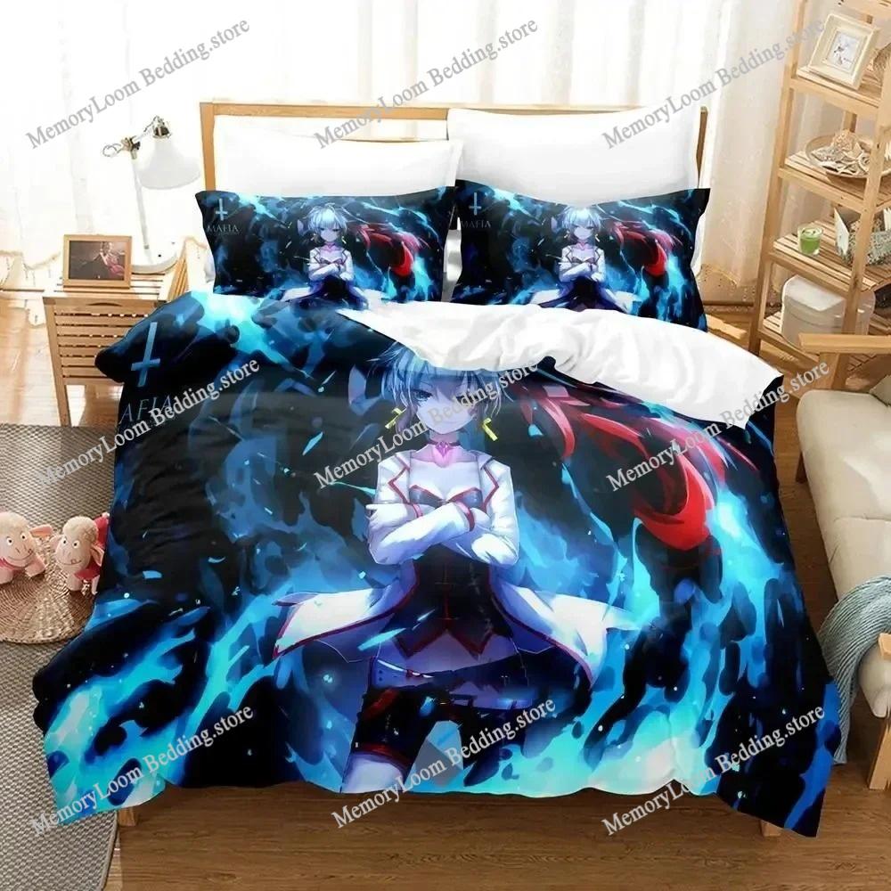 Anime Character Cute Pixiv Fantasia T Bedding Set Full/Queen/King Size Duvet Cover Pillowcase Kids Adult Soft Home Textile Set