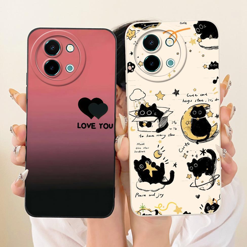 Casing For Vivo Y38 5G Cover Fashion Cartoon Cute Funny Painted Silicone Funda For Vivo Y 38 5G Phone Case
