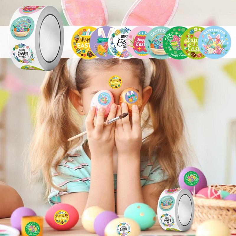 Cartoon Bastel Belohnungs Anreize Aufkleber Oster-Thema Cartoon Scrapbooking Aufkleber Klarer Druck Feiertags-Aufkleber für Kinder