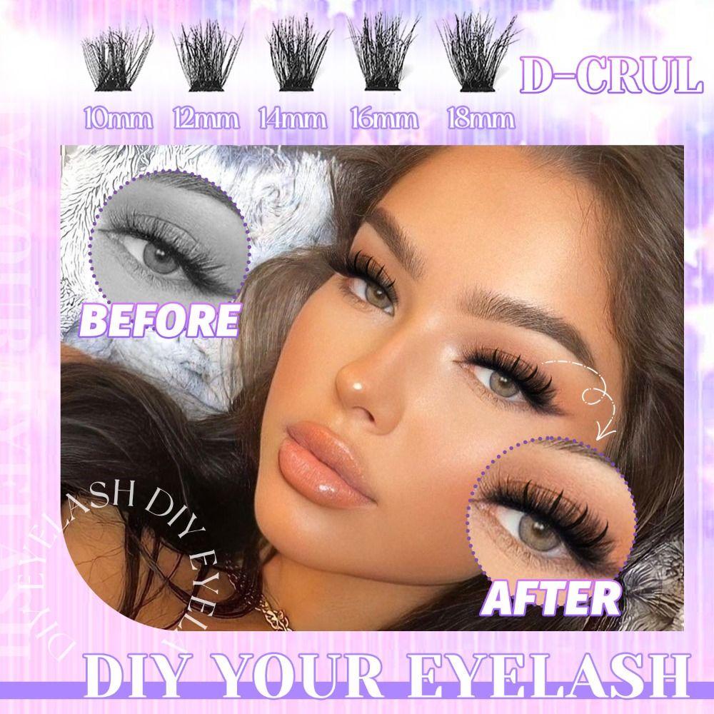 Wispy Style False Eyelashes Bond and Seal DIY Lash Extension Kit Fake Eyelash  Eye Lash Extension