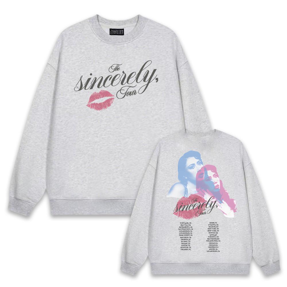 Sincerely Tour Crewneck HOODIE Kali Uchis New Fashion Sweatshirts Aesthetic Hoody 2026 Singer's Same Style High Quality Hombre