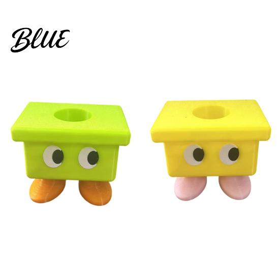 Cute Desktop Toothbrush Stand 3D Printed Cartoon Stool Holder Waterproof Moisture-Proof Durable Bathroom