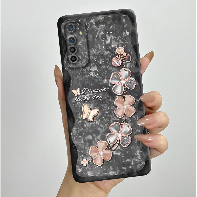 For Realme X2 XT Case RMX1921 RMX1991 RMX1993 Pretty Flowers Silicone Soft TPU Shockproof Phone Cover For OPPO K5 Coque Fundas