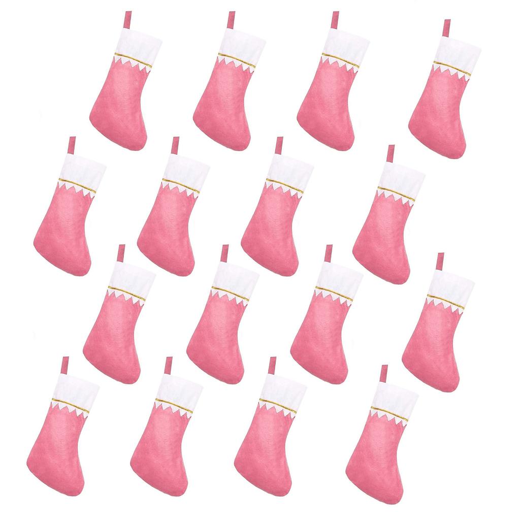 Christmas Stockings Set of 12 Classic Holiday Fireplace Hanging Decorations with Loop for Home Office Party Mantel Wall Décor