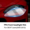 TPU Car Headlight Protective Film For SEAT Leon 2005 2006 2007 2008-12 Transport & Smoke Anti-Scratch Auto External Accessories
