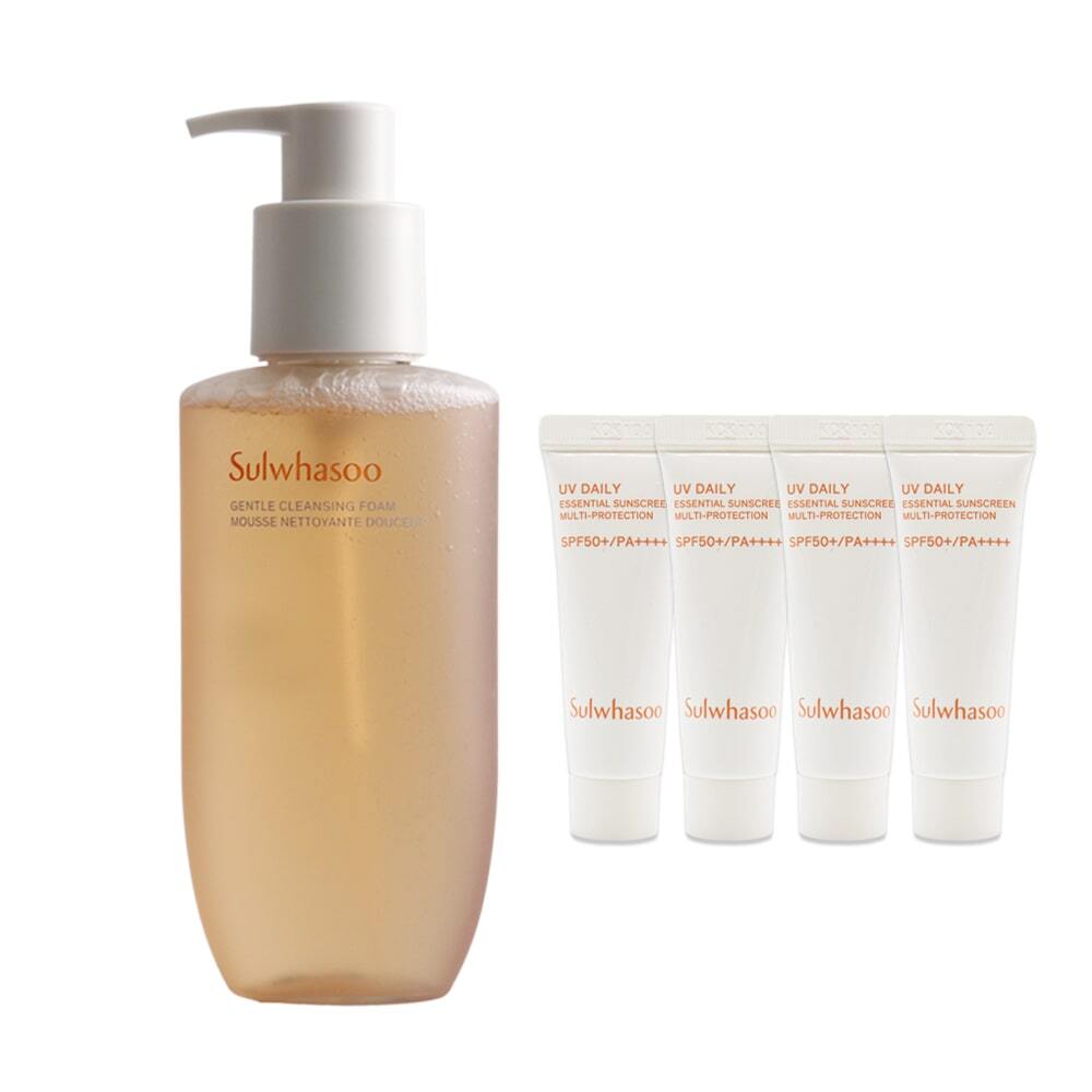 Sulwhasoo Gentle Cleansing Foam 200ml + Whitening Cream 10ml x 4