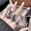 Dark Personality Retro Crown Stacked Open Ring Niche Design Bow High-End Fashion Trendy Cool Ring