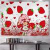 SStrawberryshortcake Girl Anime Tapestry Hanging Tarot Hippie Wall Rugs Dorm Wall Hanging Sheets