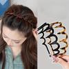 Fascia per Capelli Ondulati Dentata a Doppio Uso per Donna, Una Pinza per Capelli Versatile per Lavare il Viso