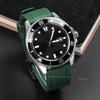 Wasserdichtes Gummi-Uhrenarmband für Seiko TPU-Armband für Rolex Schnellverschluss Silikon-Schmetterlingsschließe Taucherarmband 20mm 22mm 24mm