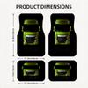 DAF pattern  Black Car Floor Mats Full Coverage All-Season Car Mats, XPE Non-Slip And Wear-Resistant Mats Suitable for SUV Interiors, Textured Car Car