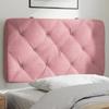 VidaXL Headboard Cushion, Headboard Pillow with Self-Adhesive Strips, Padded Cushion for Bedroom, 374707