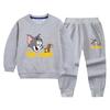 Autumn 2022 Kids' Sweatshirt and Pants Set: Stylish Casual Two-Piece for Boys and Girls