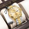 Luxury Man Watch Waterproof Luminous Date Week Men Watch Casual Male Clock Stainless Steel Sports Men's Quartz Watches