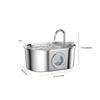 3.2L stainless steel cat water dispenser window has water level which can be observed suitable for many cats and dogs