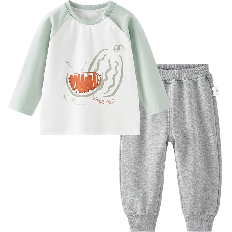 Tongtai Baby Unisex Long Sleeve T-Shirt & Pants Set