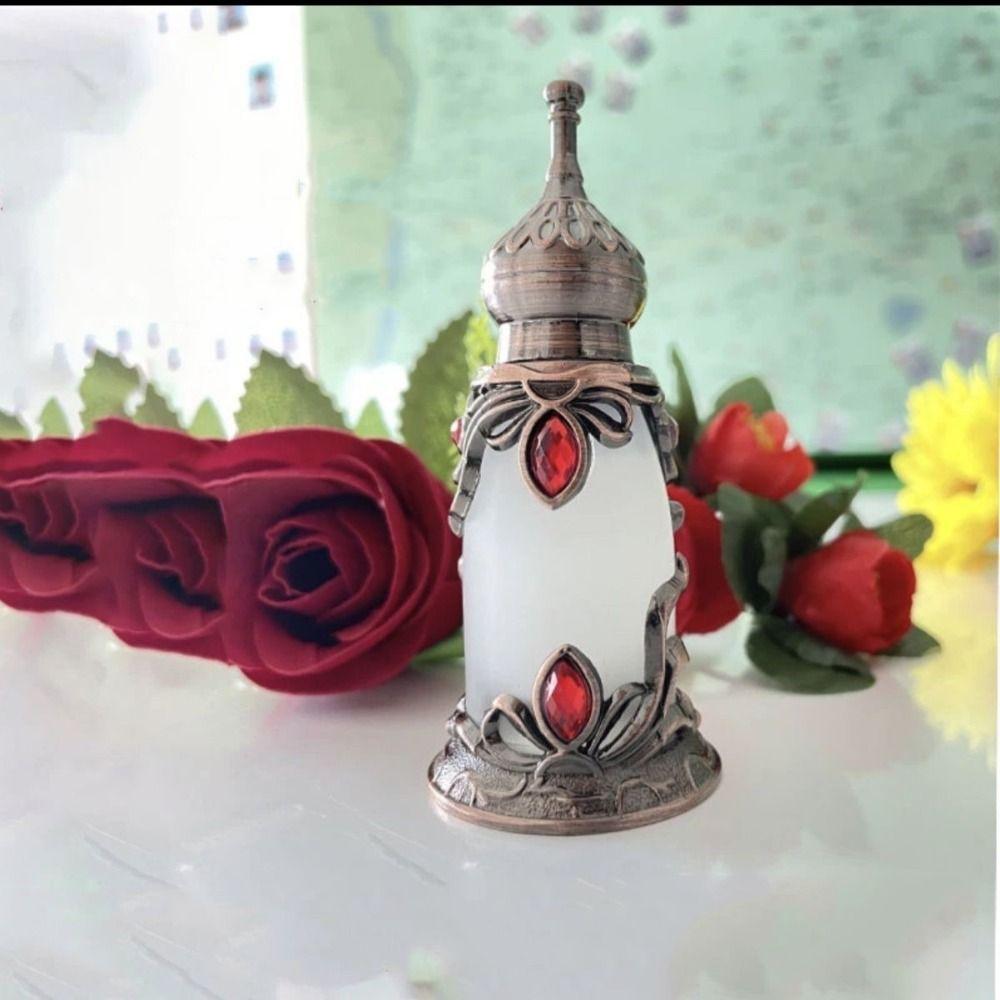 Arab Style Essential Oil Bottle Antiqued Glass Sub-packaging Bottle  Desktop Adorn