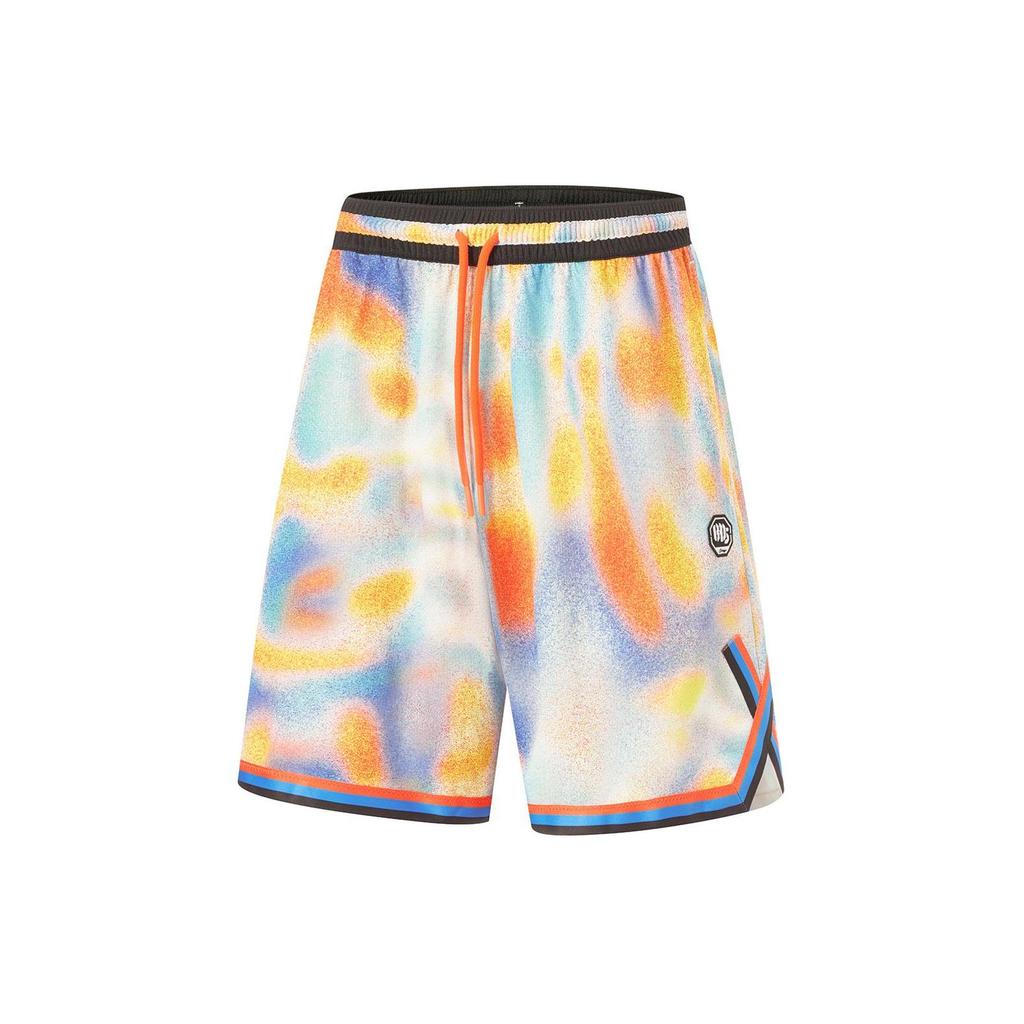Li Ning Basketball Shorts Men's Multicolor All Over Print AAPU111-5