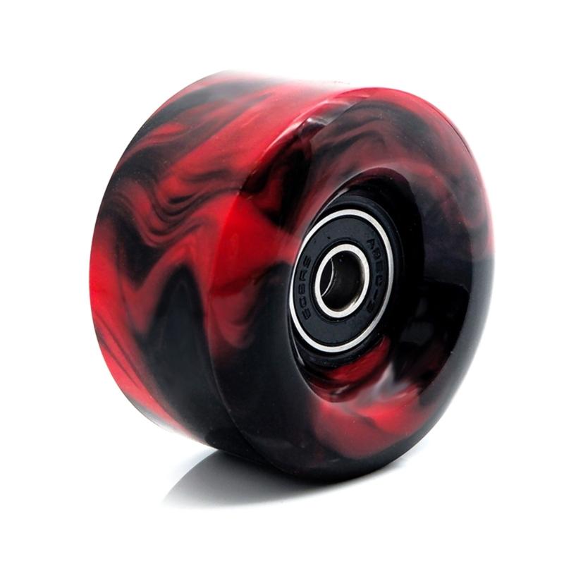 Roller Skate Wheels with Wrench, Quads Roller Skate Wheels Double Row Skating Skateboard Quads Skate Replacement Wheels