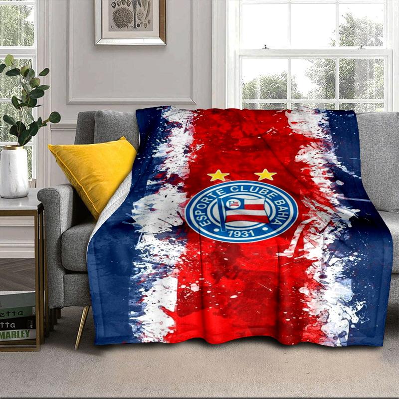 Football Club Emblem Blanket Flannel Blanket for bed, sofa, Camping, Hiking, Picnic Essentials, gift for family Fan gifts