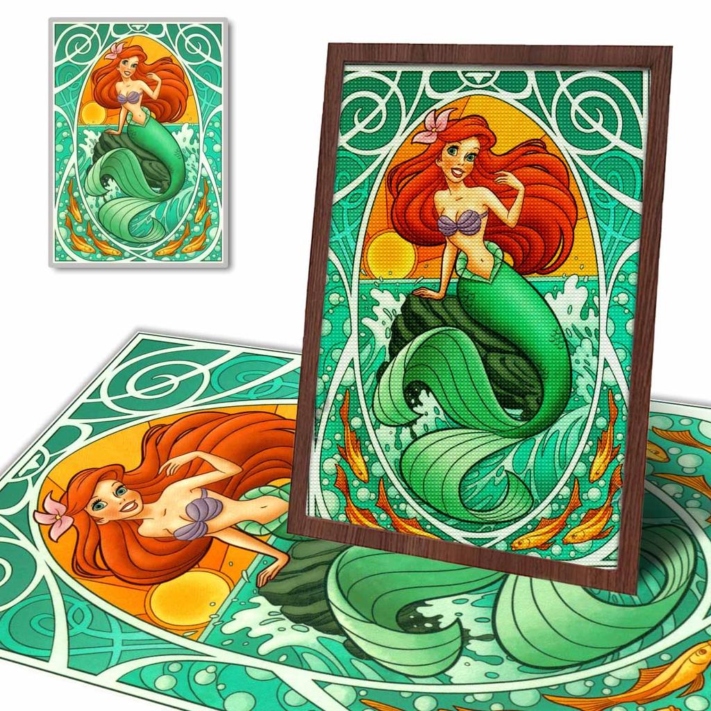 5D Diy Diamond Painting The Mermaid In The Waves Full Drill Rhinestones Mosaic Embroidery Handmade Products Home Decor Gift