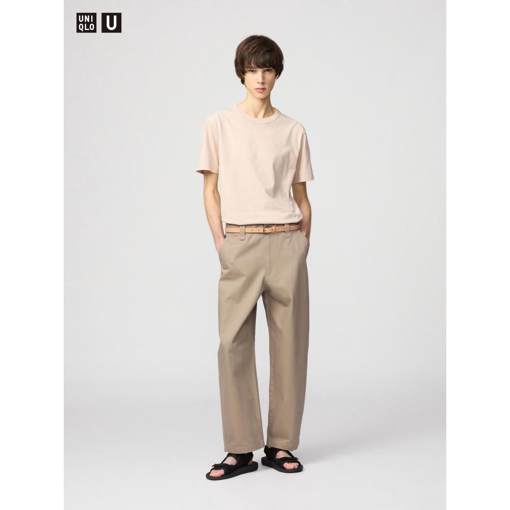 Uniqlo Wide Fit Chino Pants  Leg Length 72.5 74.5 Cm 