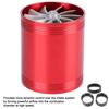Car Air Intake Turbonator Dual Fan Turbine Super Charger Gas Fuel Saver Turbo Red