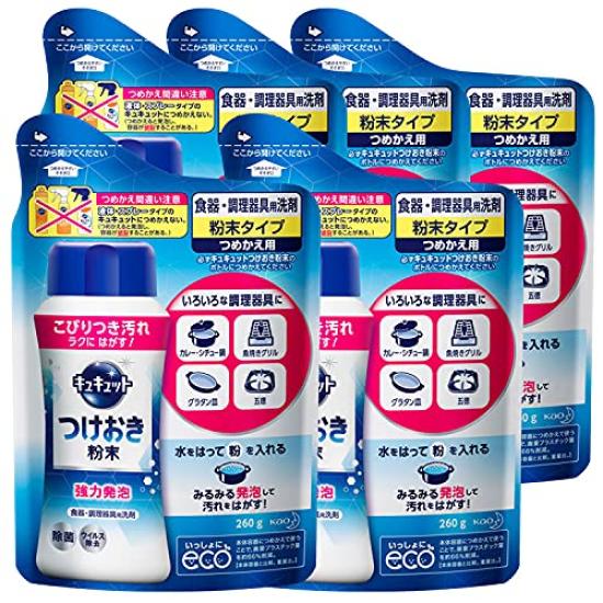 

Kao Моющее средство CuCute Порошок для замачивания 260 г [Набор 5 шт.] Запасной блок,