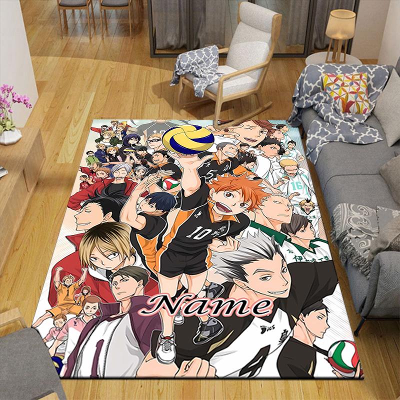 Custom 1Pc Haikyuu Team Spirit Rug Office Carpet Indoor Outdoor Entrance Doormat Nonslip Soft And Comfortable Living Room D291581