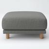 MUJI Heather Gray Cotton Canvas Sofa Cover for Ottoman and Pocket Coil Sofas (44616550)