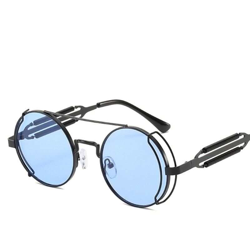 Metal Steampunk Sunglasses Men Women Fashion Round Glasses Brand Designer Vintage Sun Glasses High Quality Oculos De Sol UV400