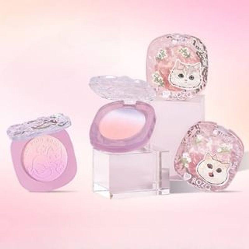 ROZO - Двухцветные румяна «Счастливый котенок» - 4 оттенка 101 Light Purple - 4g