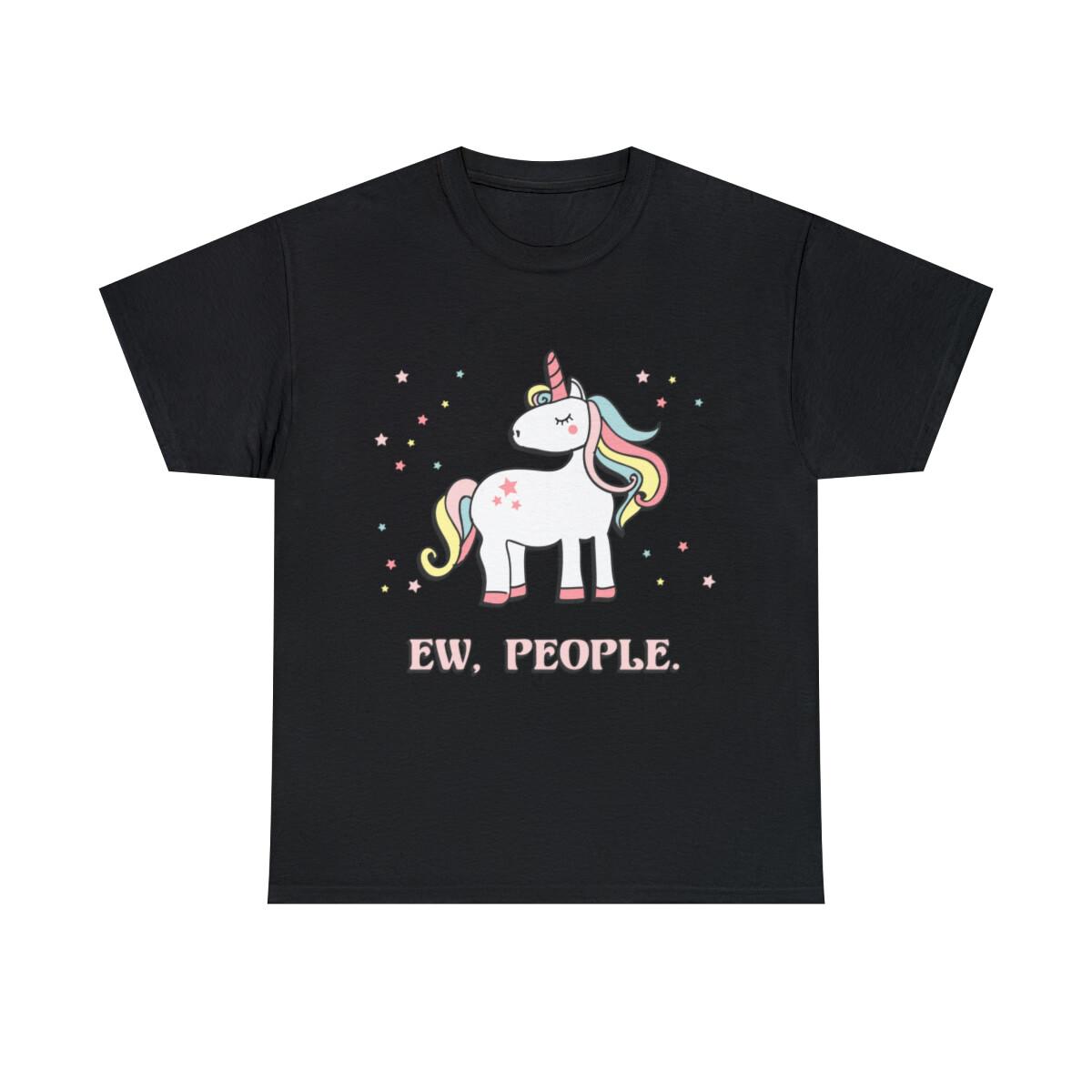 Ew People Unicorn Graphic Tee Shirt, S-5XL M