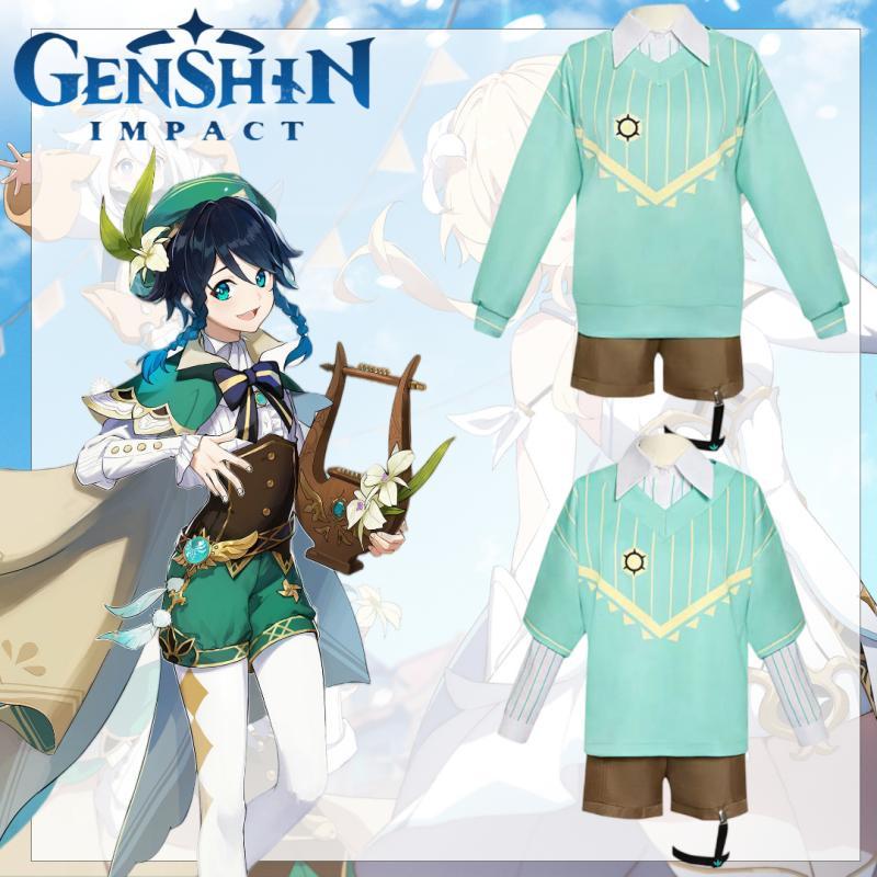 Wendy Genshin Impact Holiday Casual Wear Roleplaying Clothing Chest Ornament