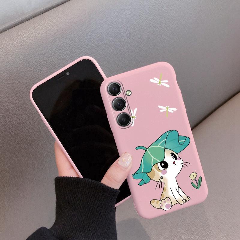 

Мультяшный узорчатый мягкий розовый силиконовый чехол для Xiaomi Redmi Note 13 Poco C65 Samsung A55 M35 S24 iPhone 15 камера противоударный защитный бампер чехол Redmi 13 4G