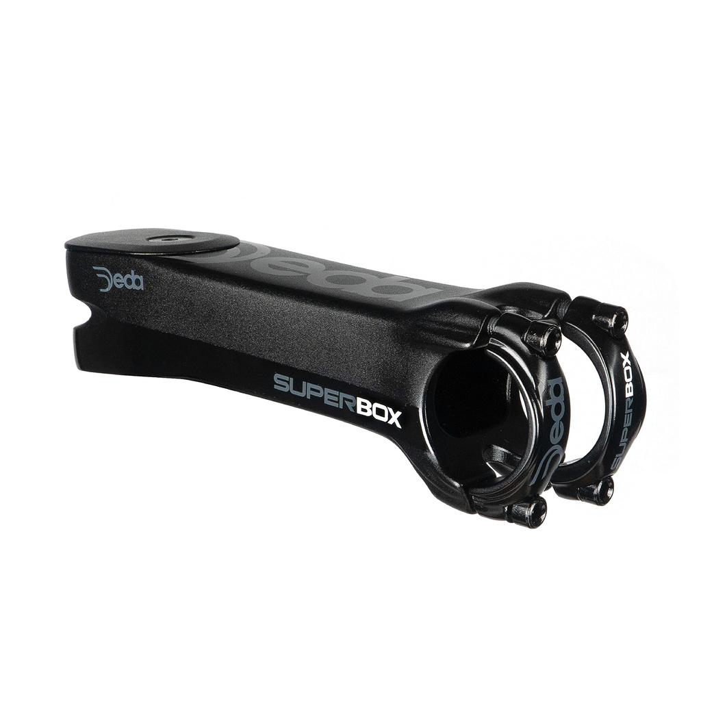 Představec DEDA SUPERBOX POB DCR 82 stupňů 32 mm s leštěným černým povrchem, úhel 31,7/110 (47mm horní kryt) Barva