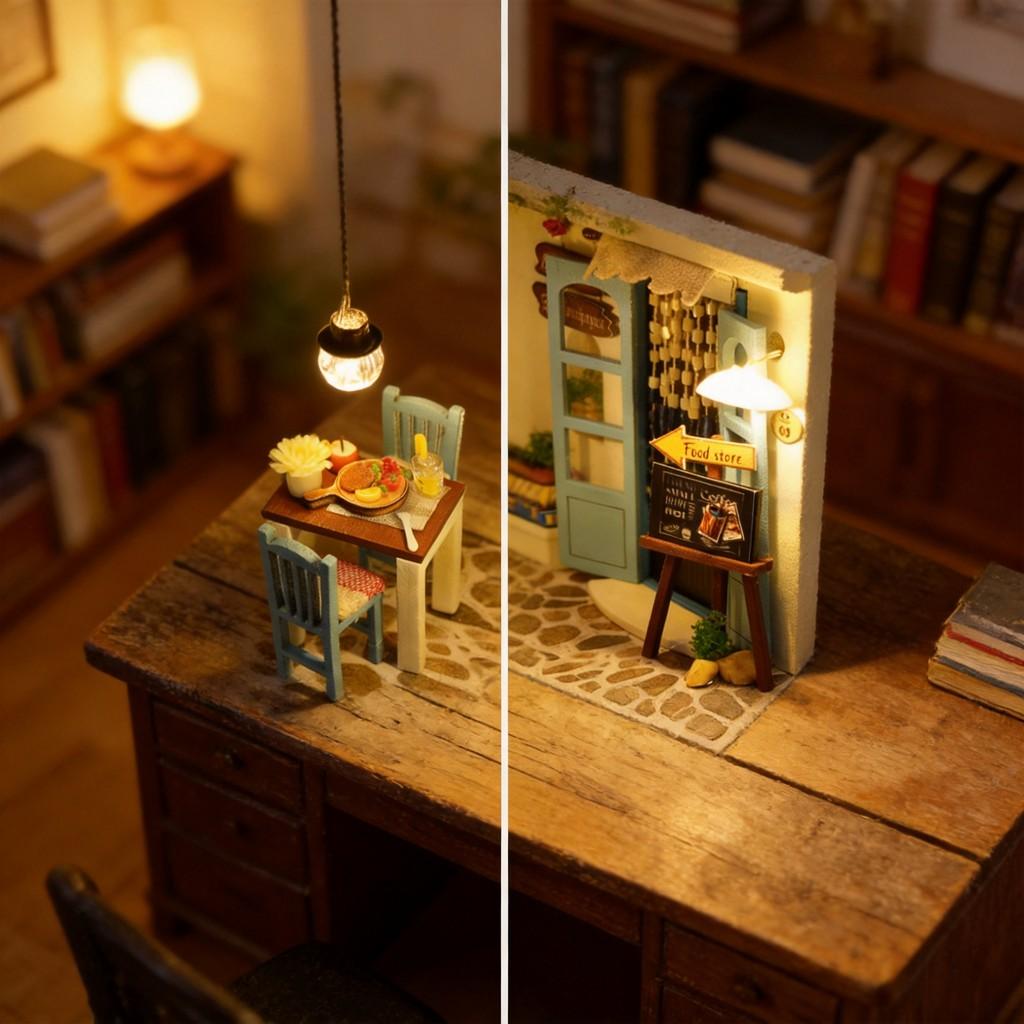 Wooden Building Model Kit With Diy Assembly For Creative Home Decor And Gift