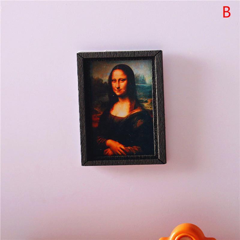 Dollhouse Miniature Photo Frame Oil Painting Wall Painting Furniture Accessories